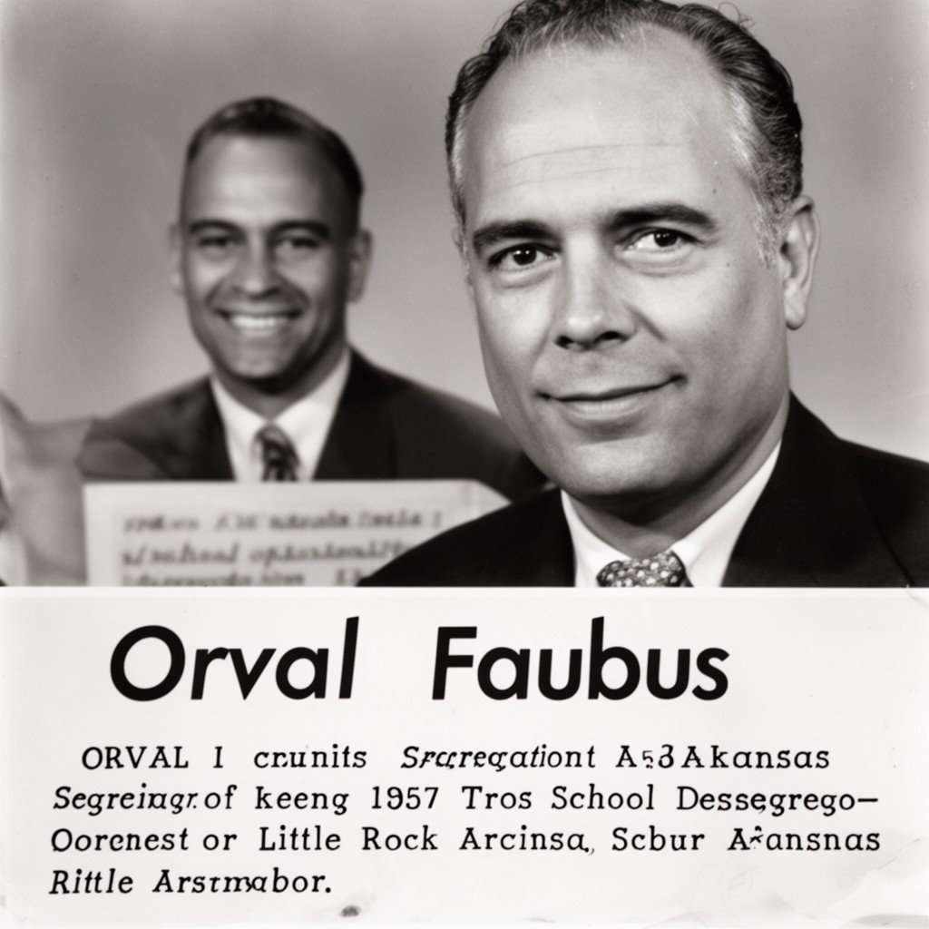 AI-generated illustration of Orval Faubus