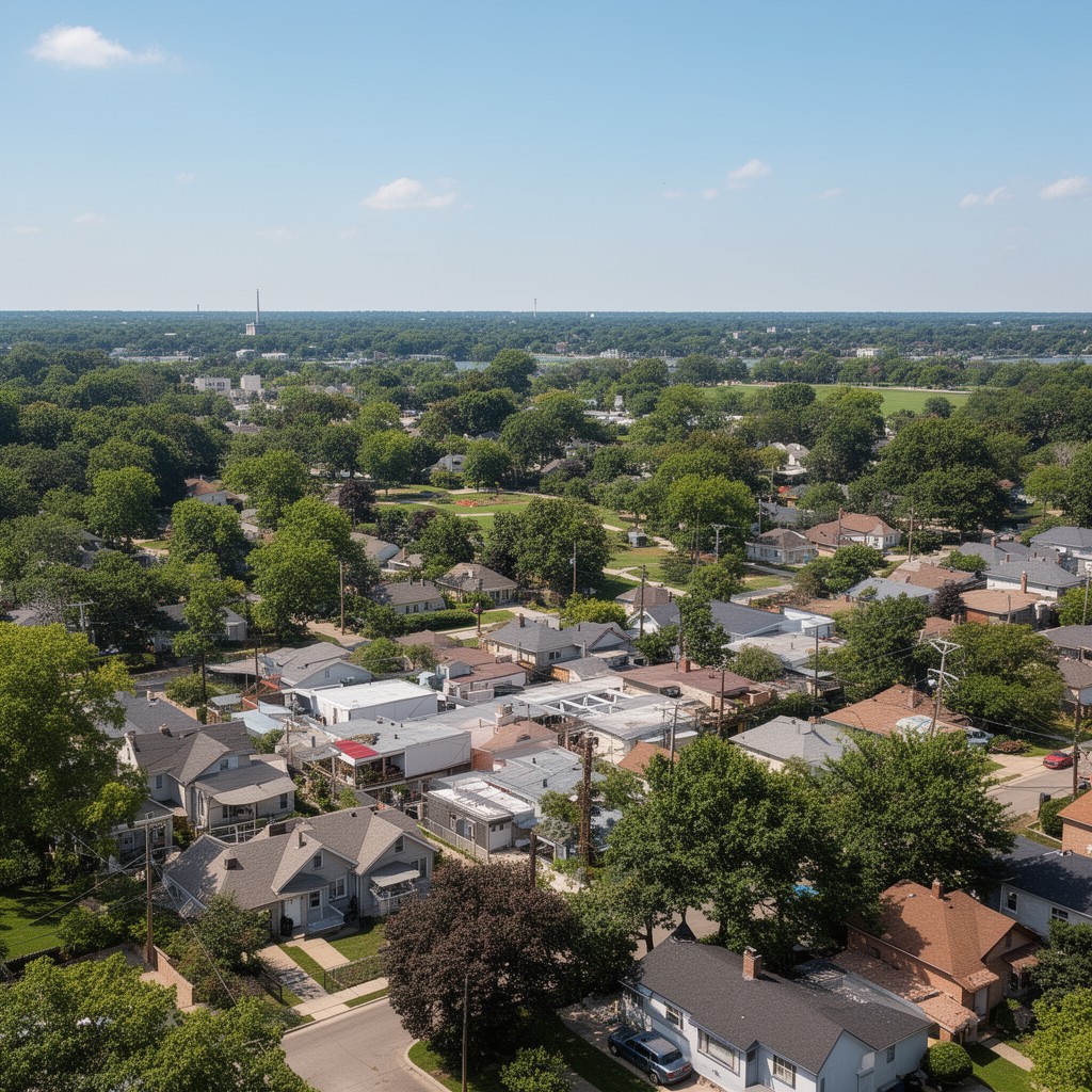 AI-generated illustration of Glenview, Illinois