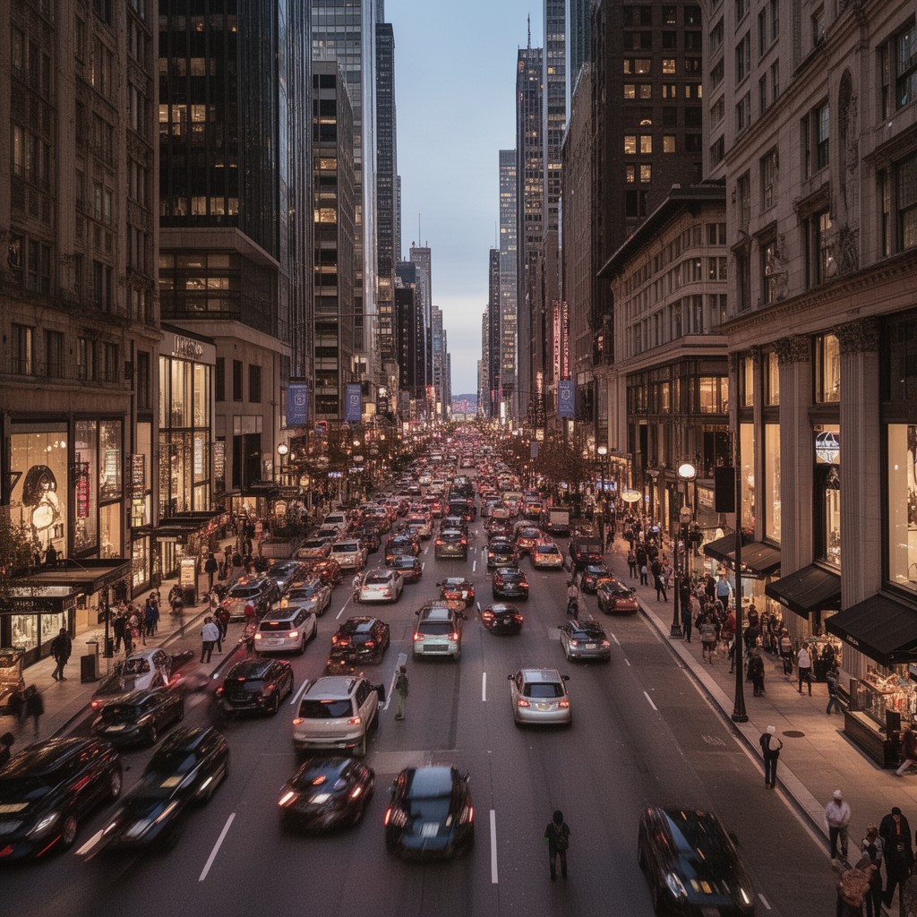 AI-generated illustration of Magnificent Mile