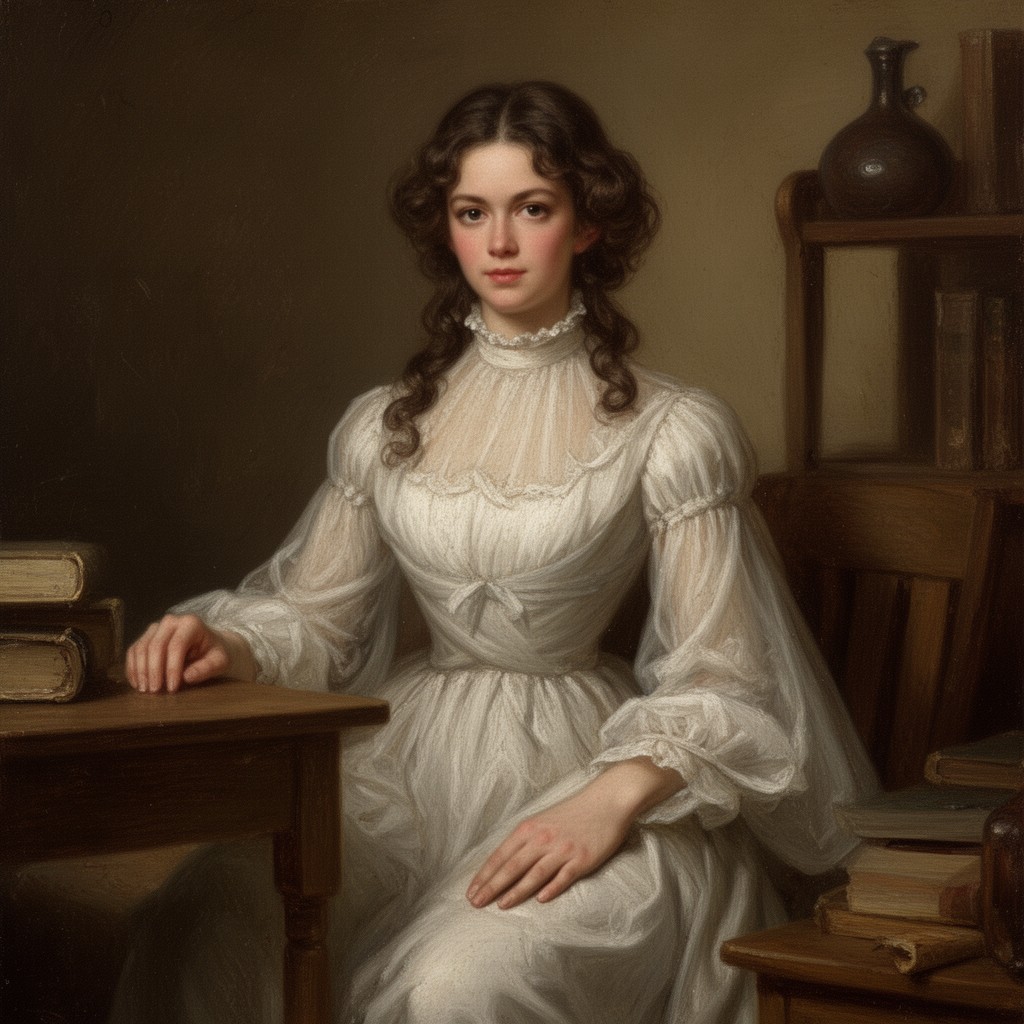 AI-generated illustration of Elizabeth Eldridge