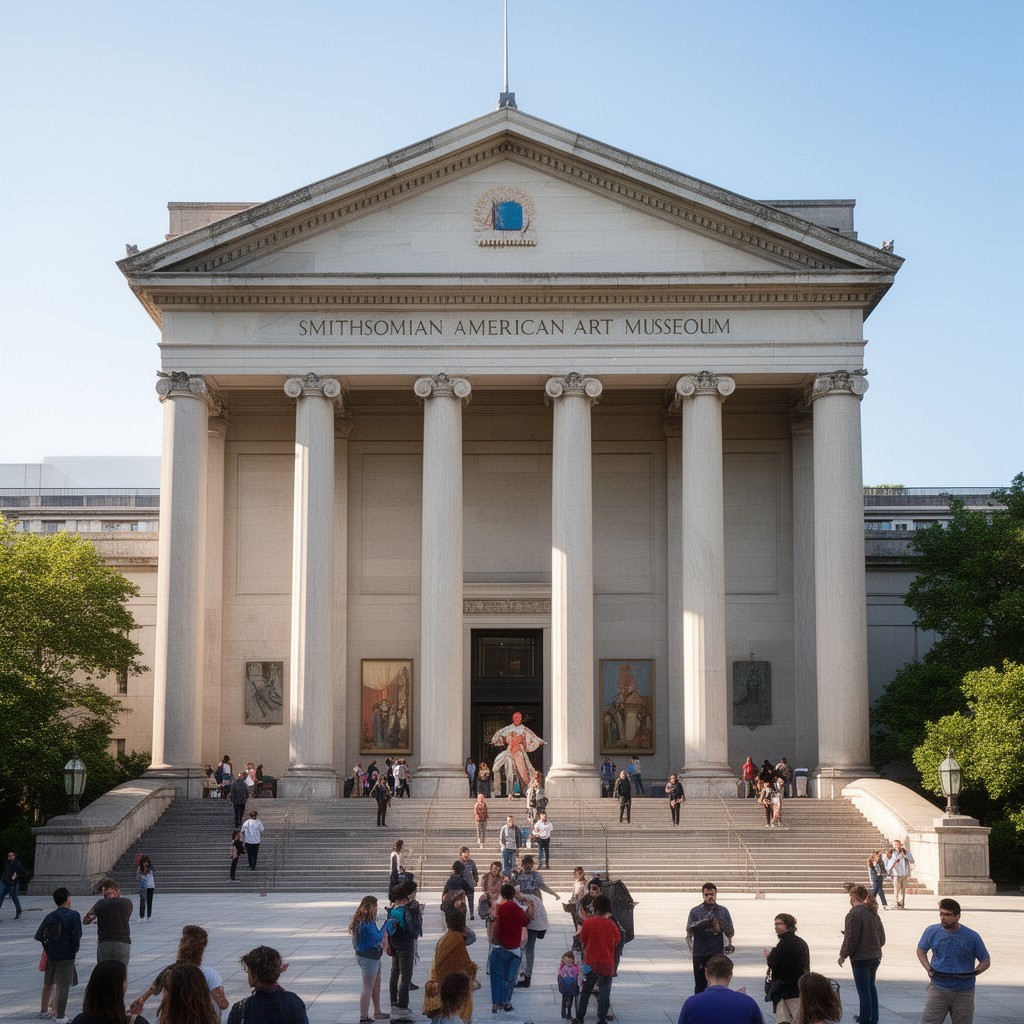 AI-generated illustration of Smithsonian American Art Museum