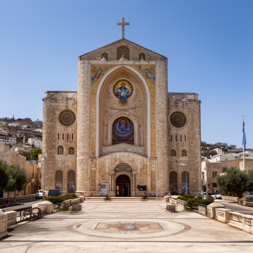 AI-generated illustration of Basilica of the Annunciation