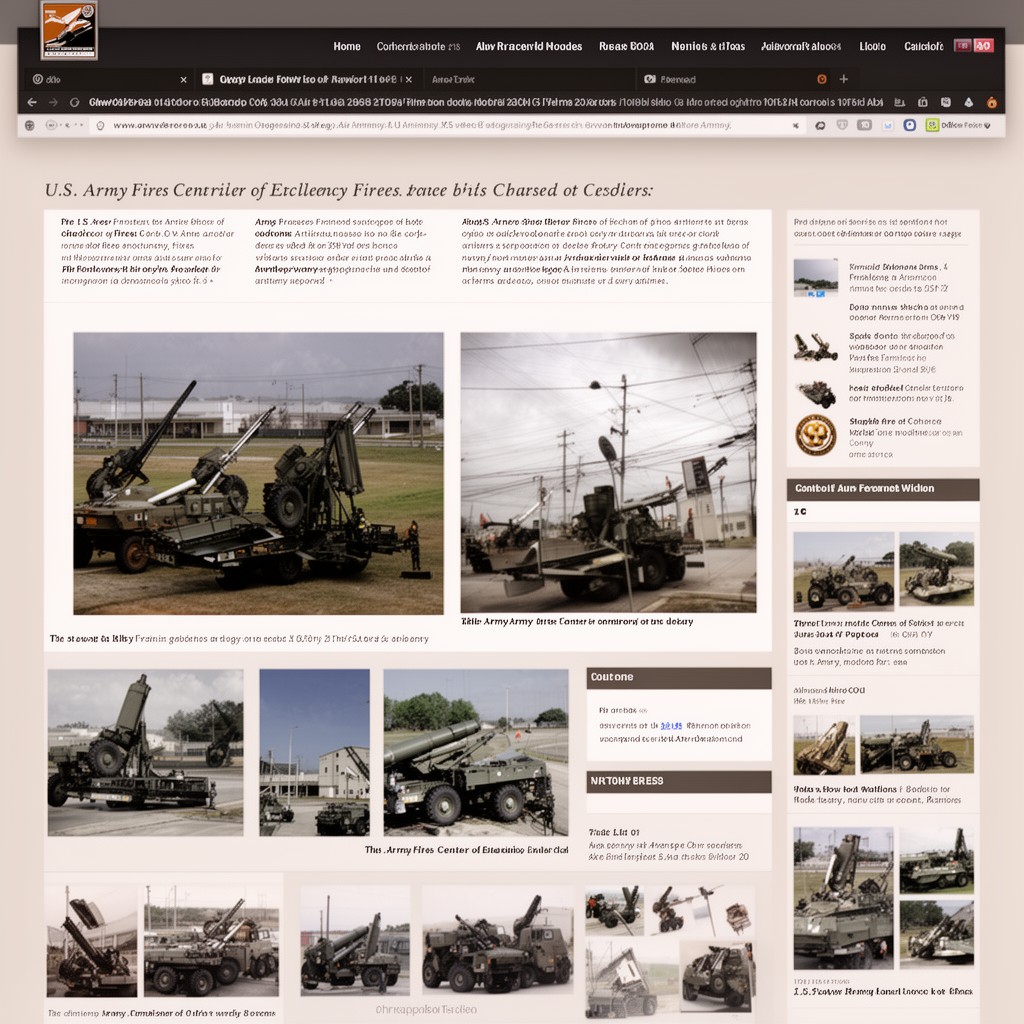 AI-generated illustration of U.S. Army Fires Center of Excellence