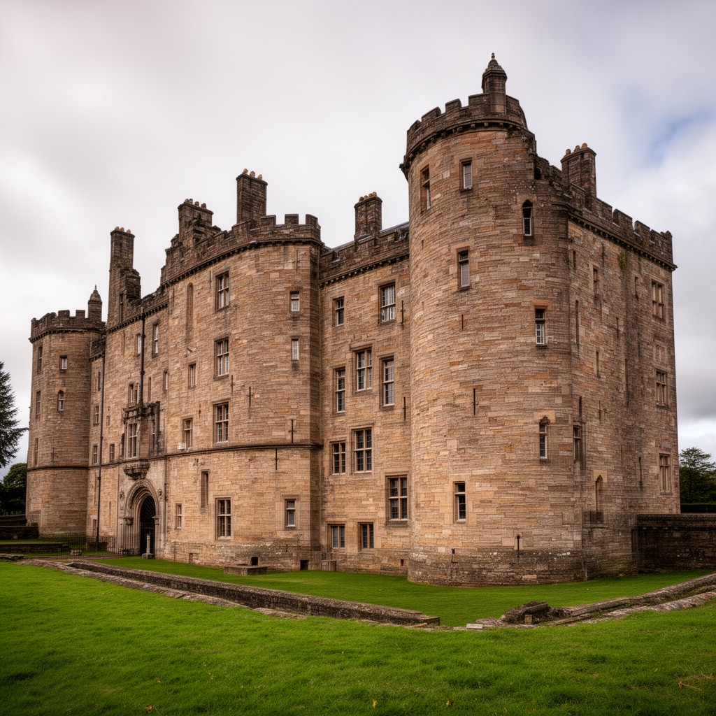 AI-generated illustration of Linlithgow Palace