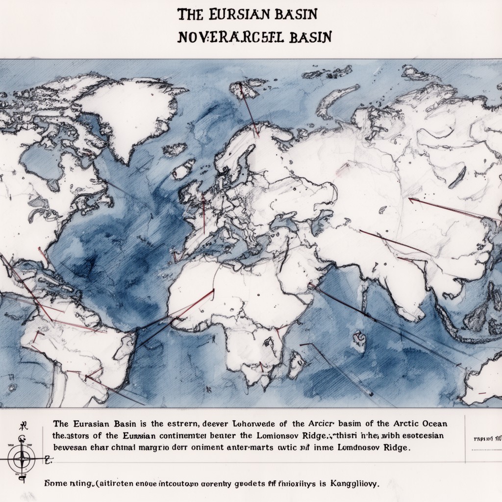 AI-generated illustration of Eurasian Basin
