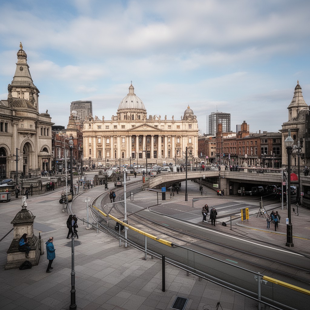 AI-generated illustration of St Peter's Square
