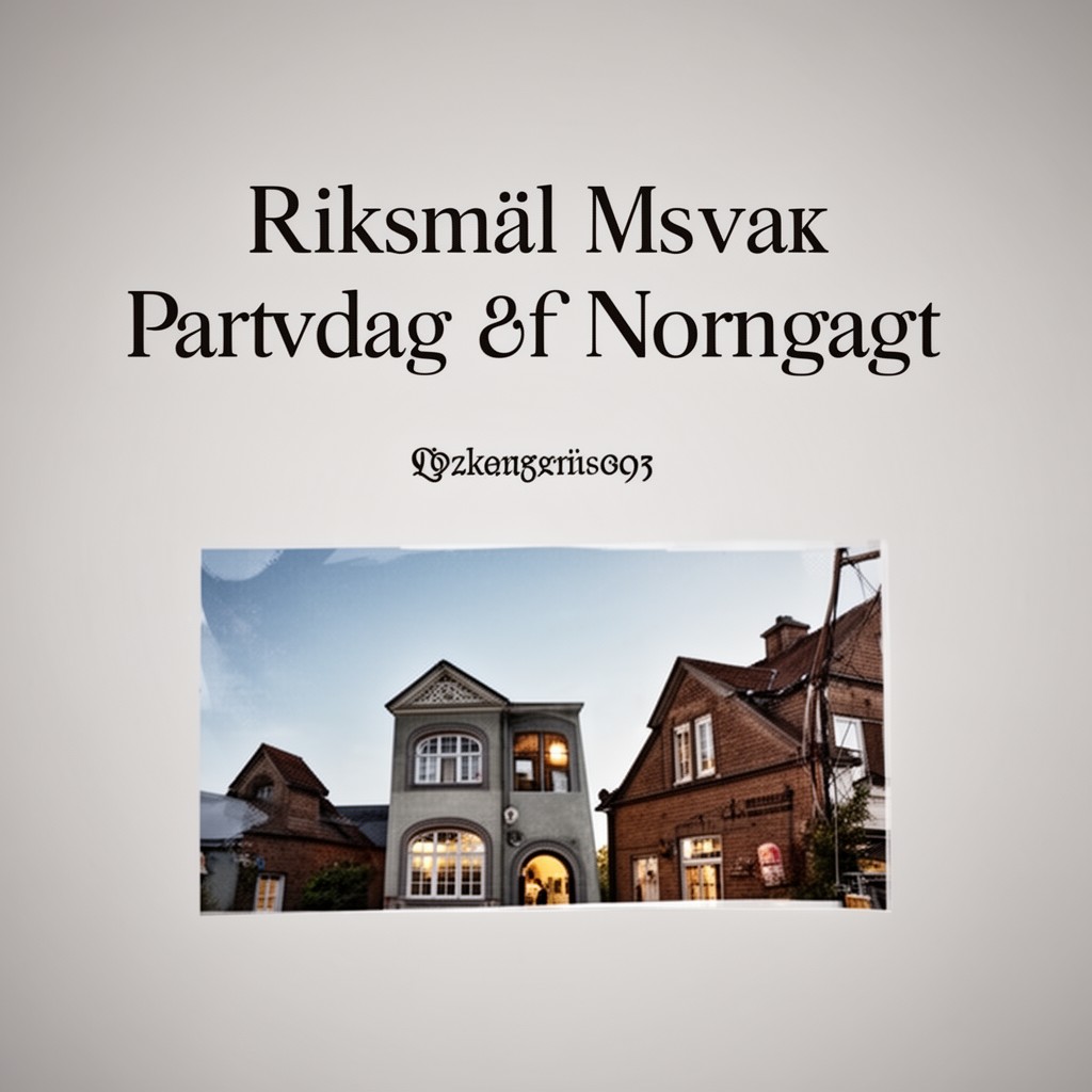 AI-generated illustration of Riksmål