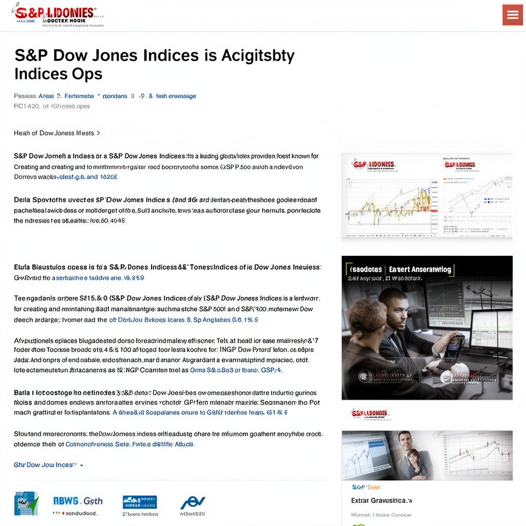 AI-generated illustration of S&P Dow Jones Indices