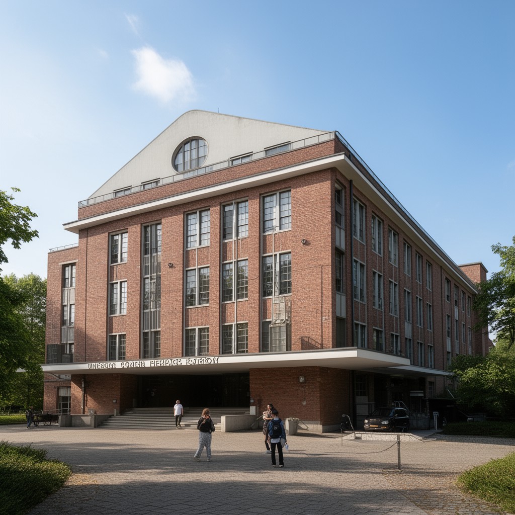 AI-generated illustration of UNESCO World Heritage Site Fagus Factory in Alfeld