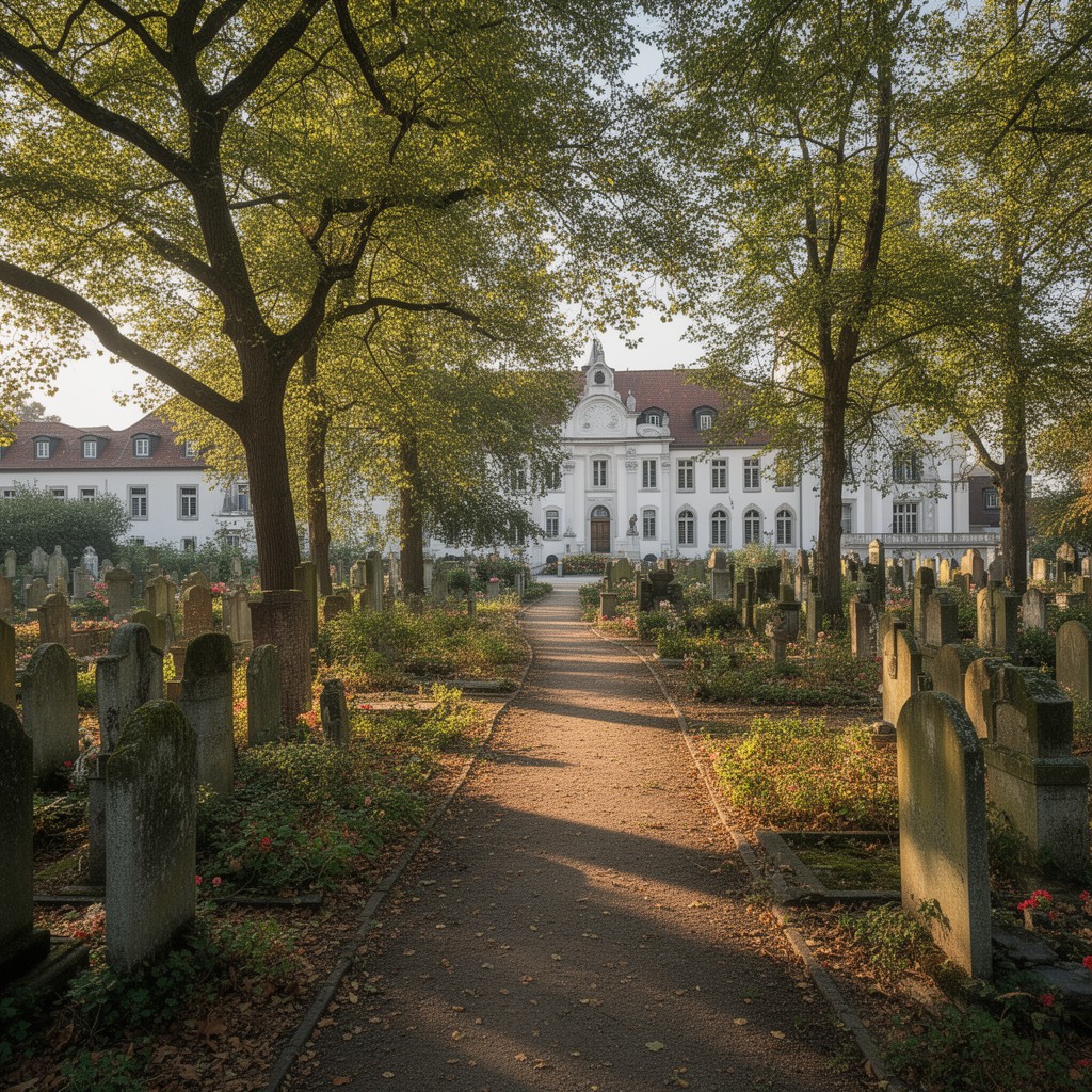 AI-generated illustration of Albani Cemetery