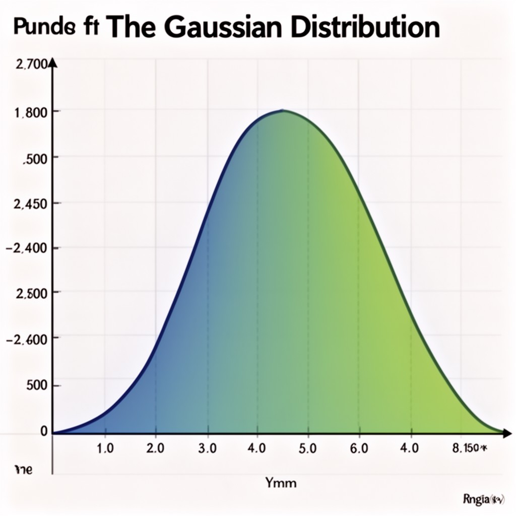 AI-generated illustration of Gaussian distribution