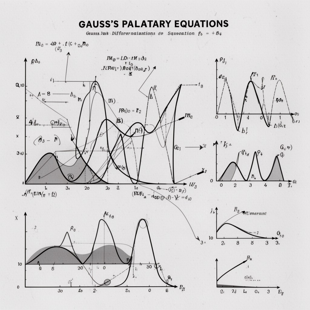 AI-generated illustration of Gauss’s planetary equations