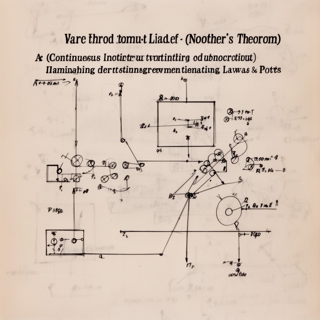 AI-generated illustration of Noether's theorem