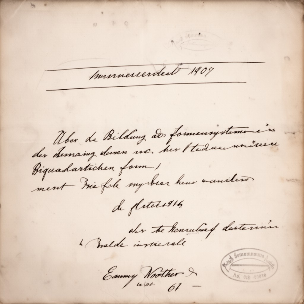 AI-generated illustration of Über die Bildung des Formensystems der ternären biquadratischen Form