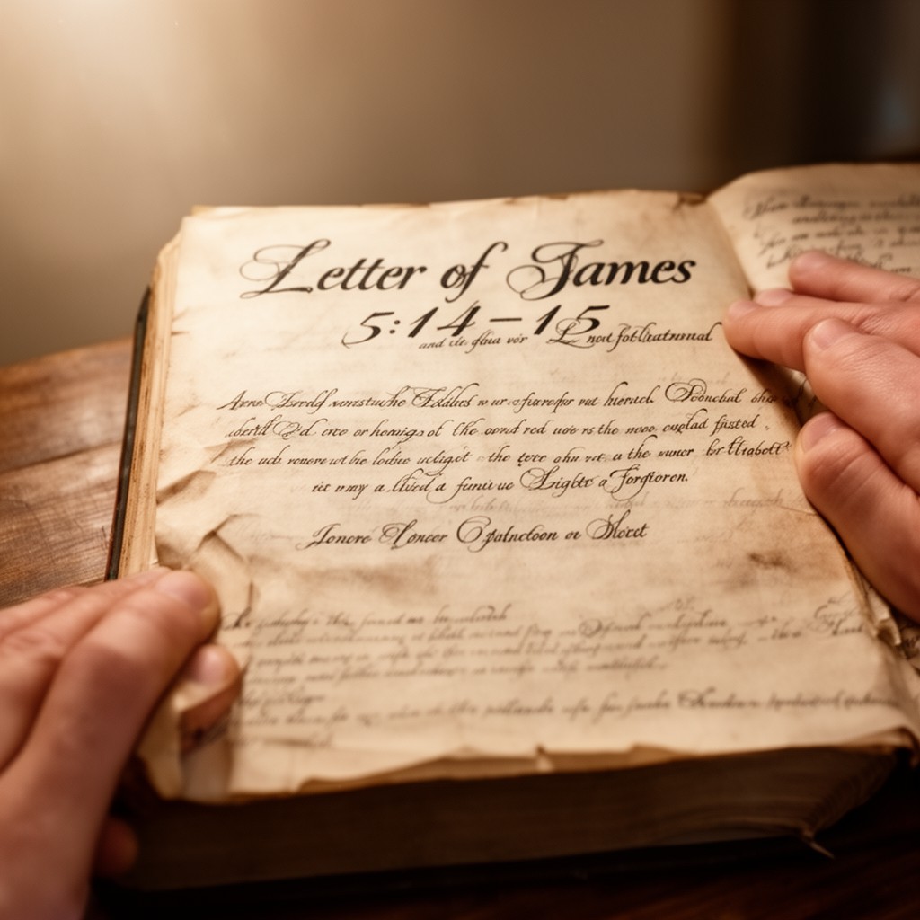 AI-generated illustration of Letter of James 5:14–15