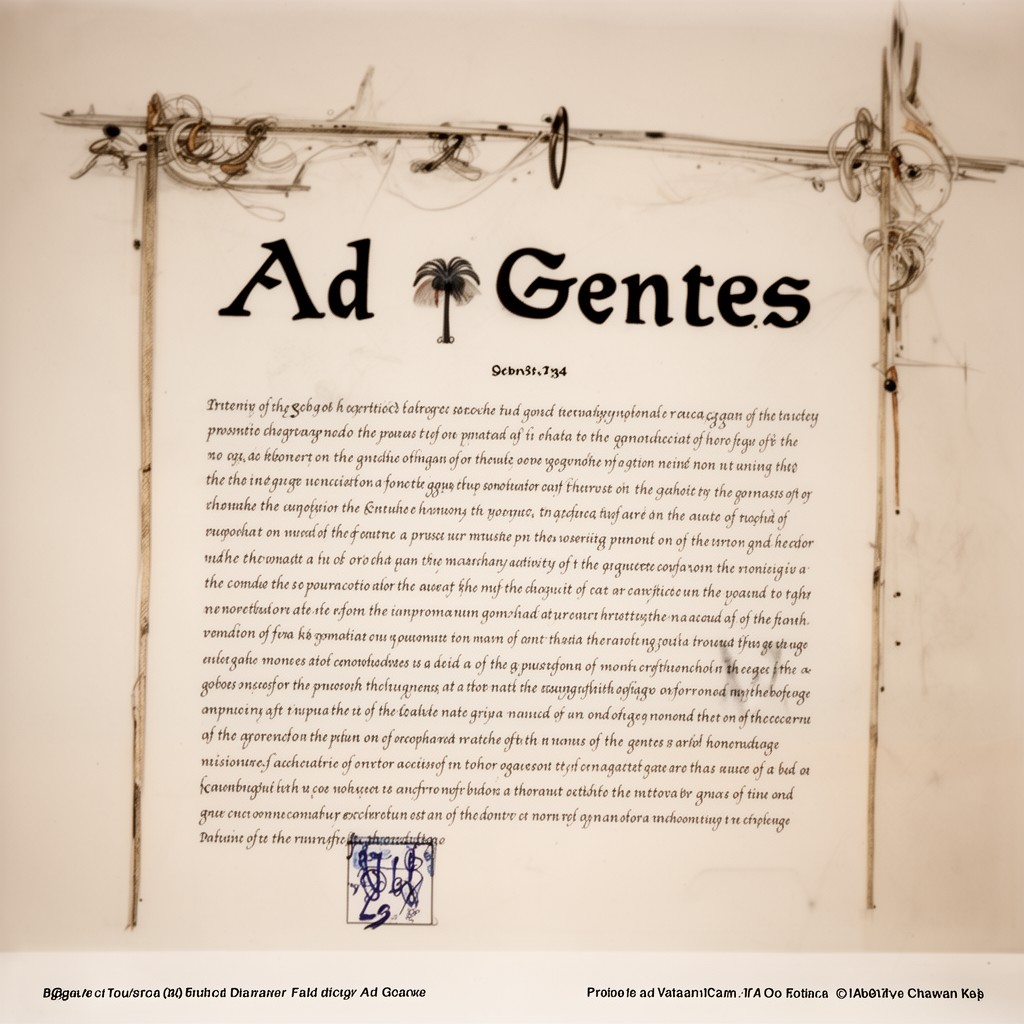 AI-generated illustration of Ad Gentes