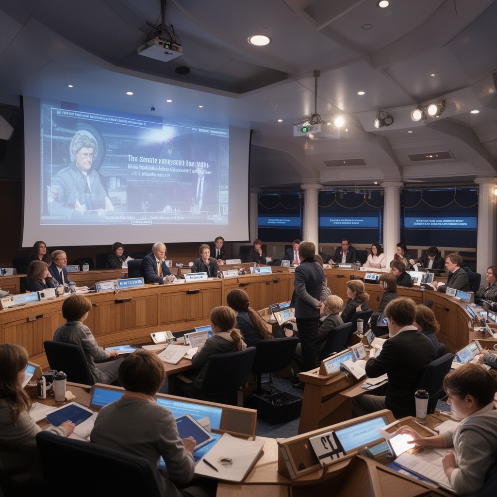 AI-generated illustration of Senate Immersion Module