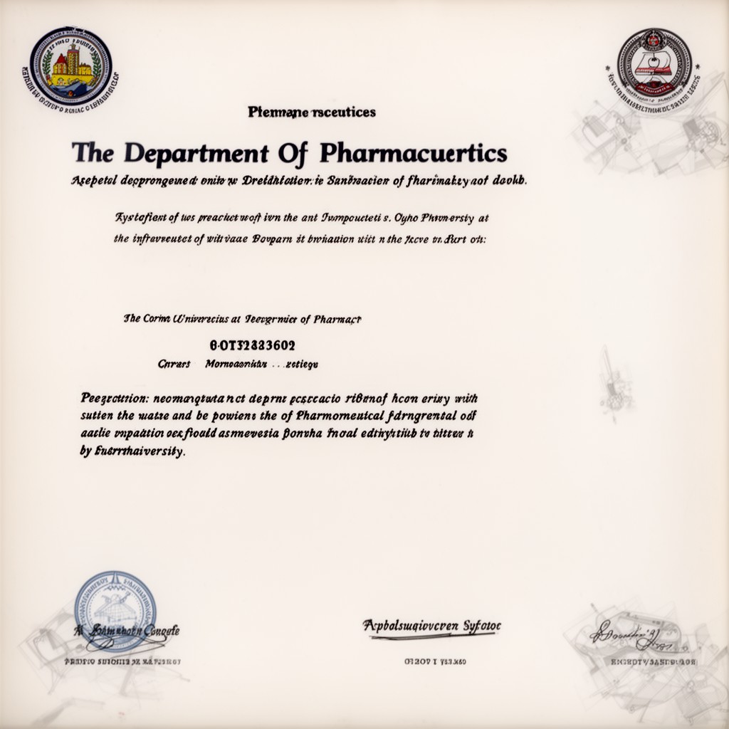 AI-generated illustration of Department of Pharmaceutics