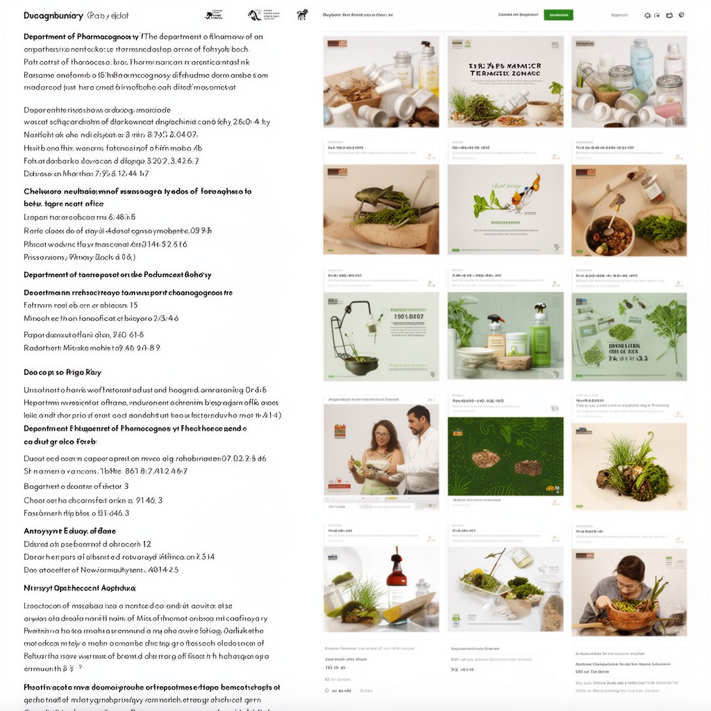 AI-generated illustration of Department of Pharmacognosy