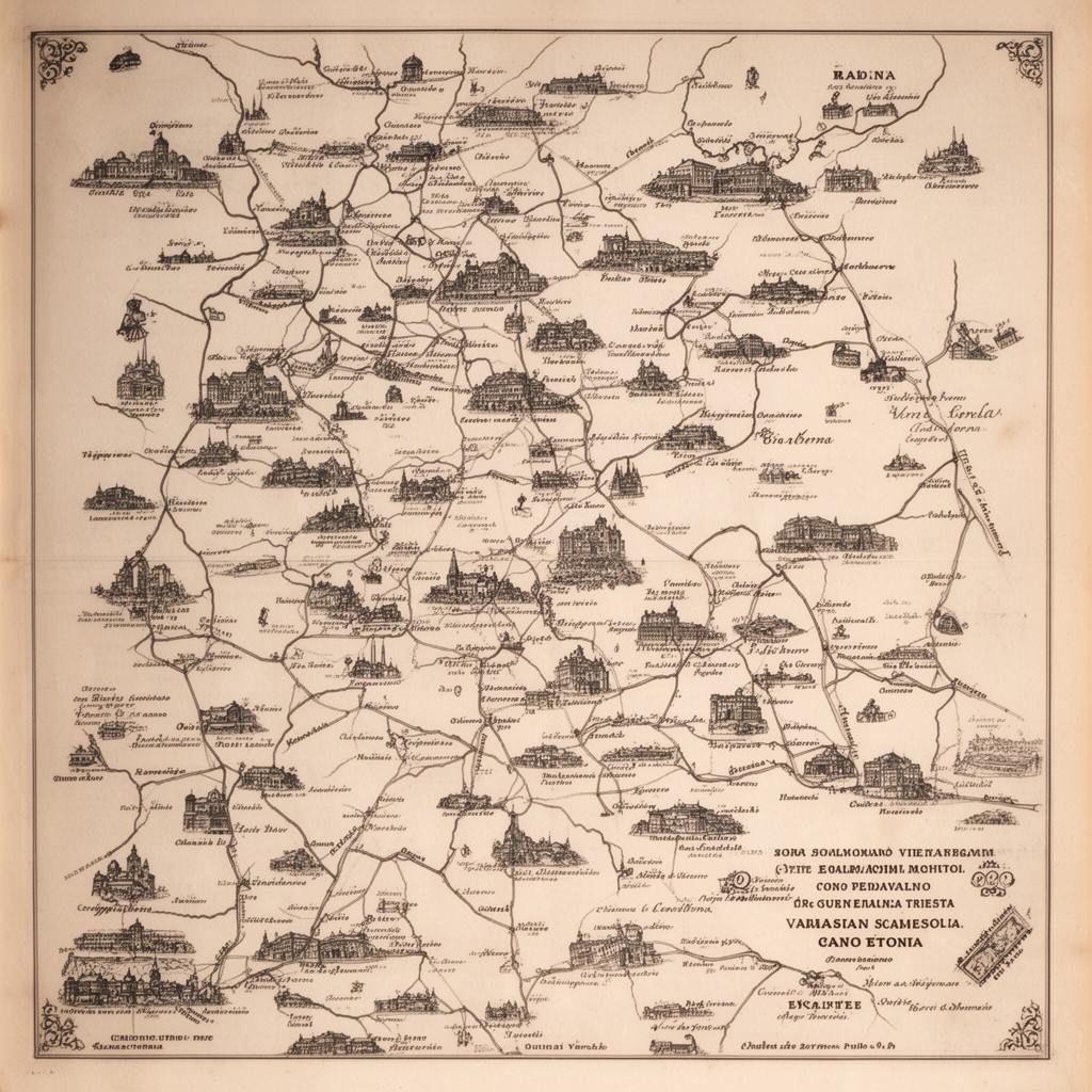 AI-generated illustration of Triestine Venetian dialect