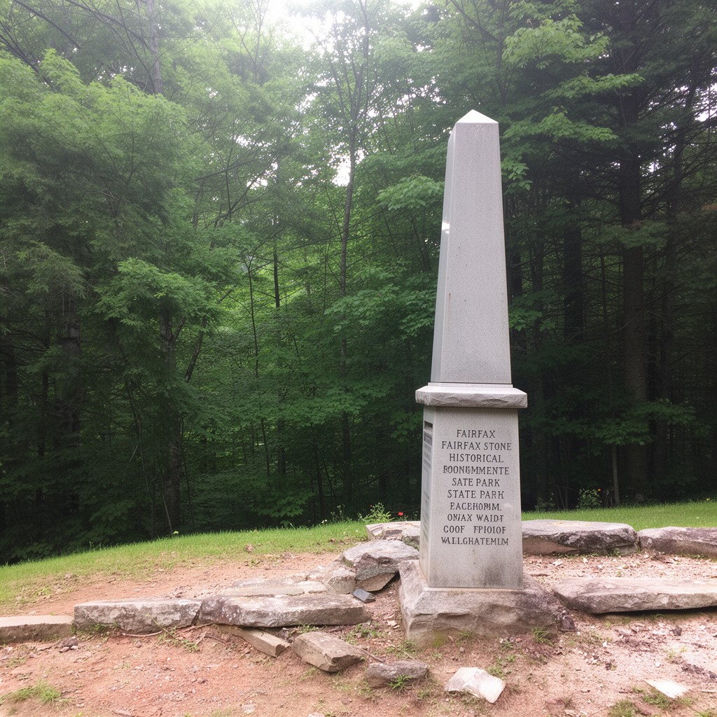 AI-generated illustration of Fairfax Stone Historical Monument State Park