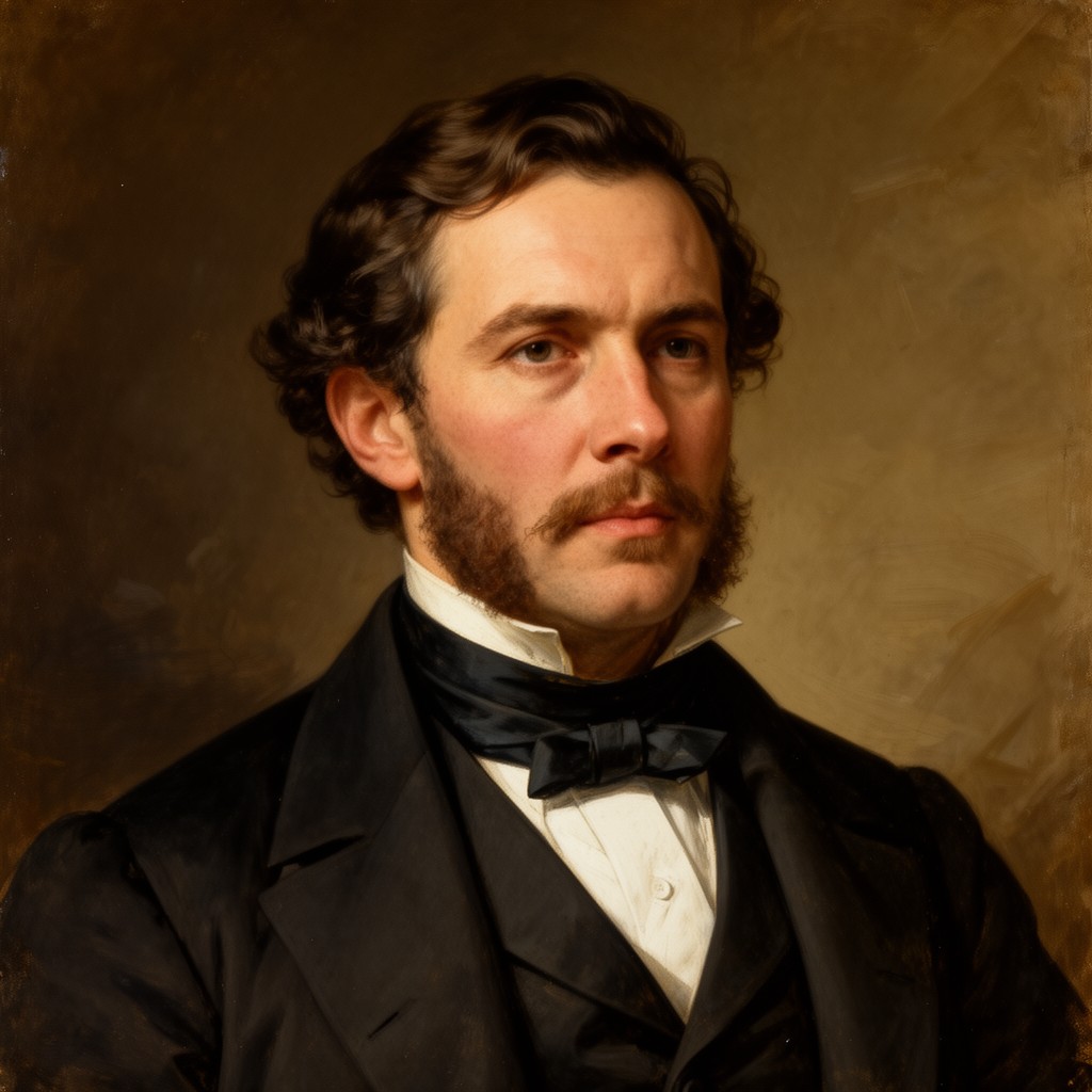 AI-generated illustration of Thomas Crawford