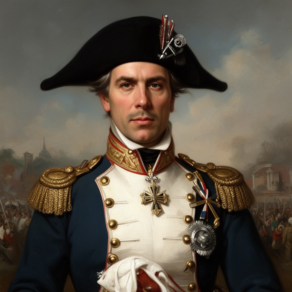 AI-generated illustration of Gebhard Leberecht von Blücher