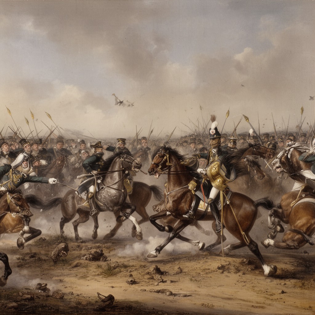 AI-generated illustration of Charge of the Light Brigade