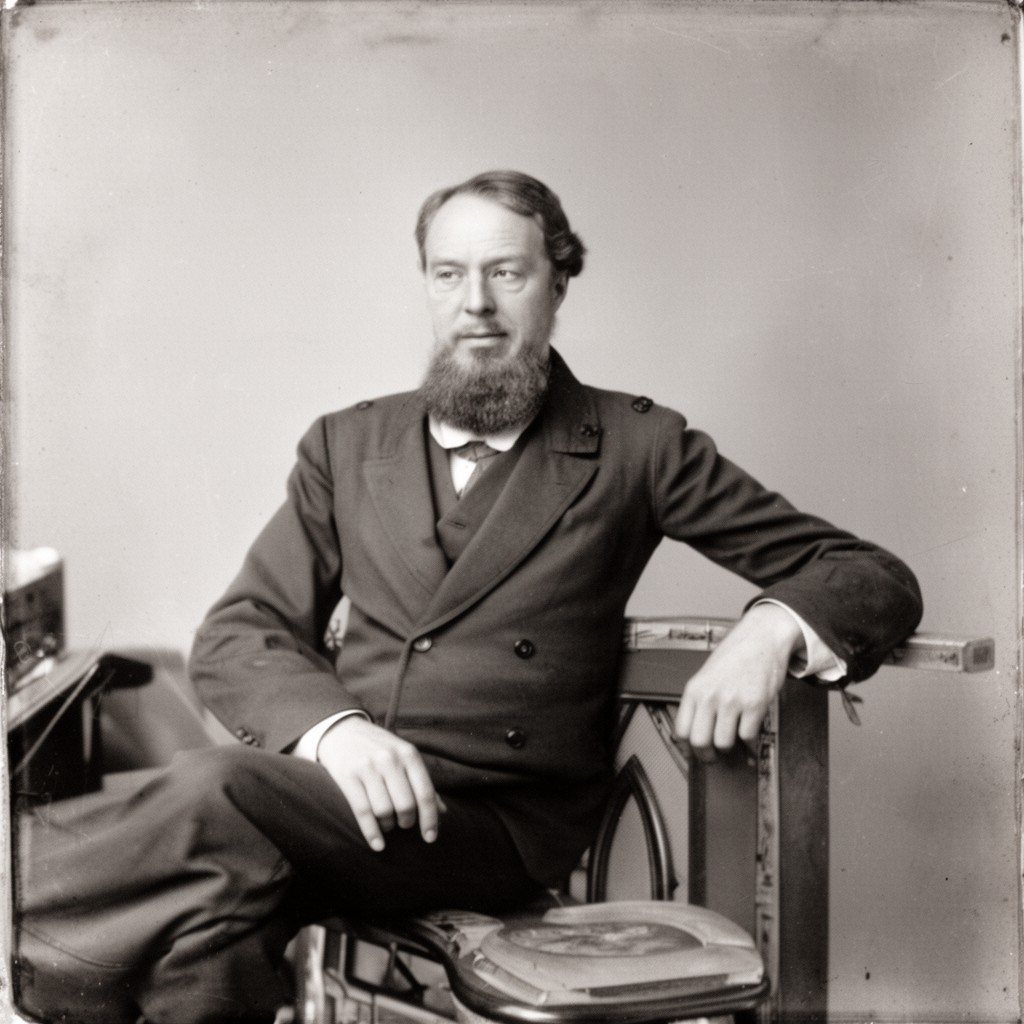 AI-generated illustration of William Howard Russell