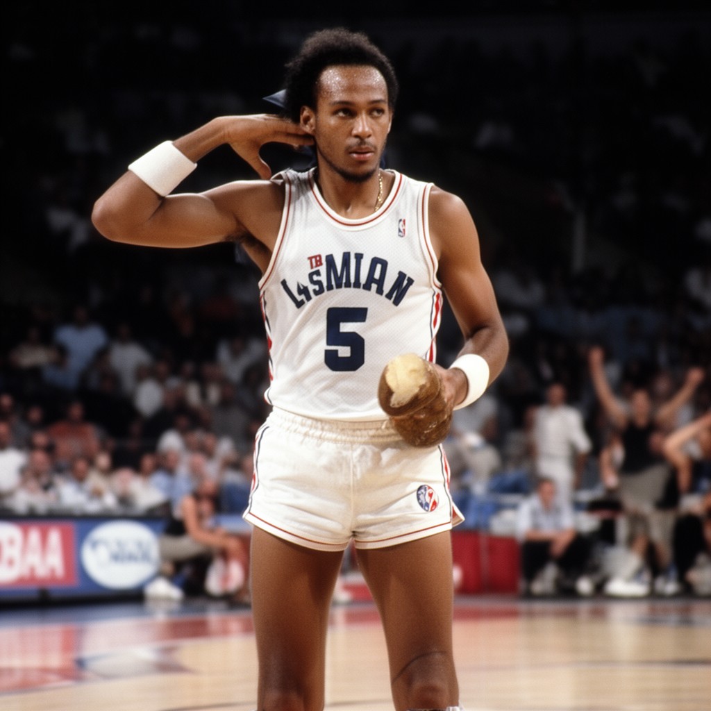 AI-generated illustration of George Gervin