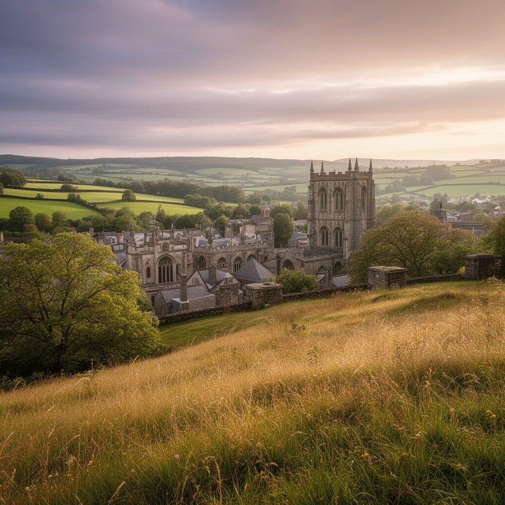 AI-generated illustration of Worcestershire, England