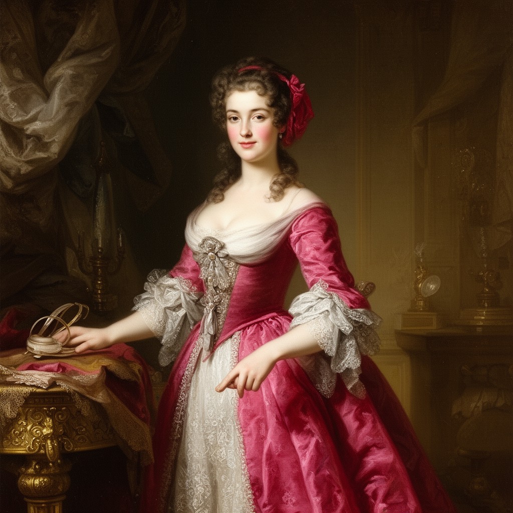 AI-generated illustration of Françoise Marie de Bourbon