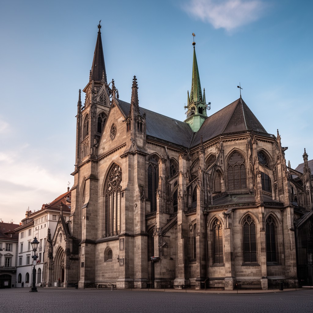 AI-generated illustration of St. Pierre Cathedral