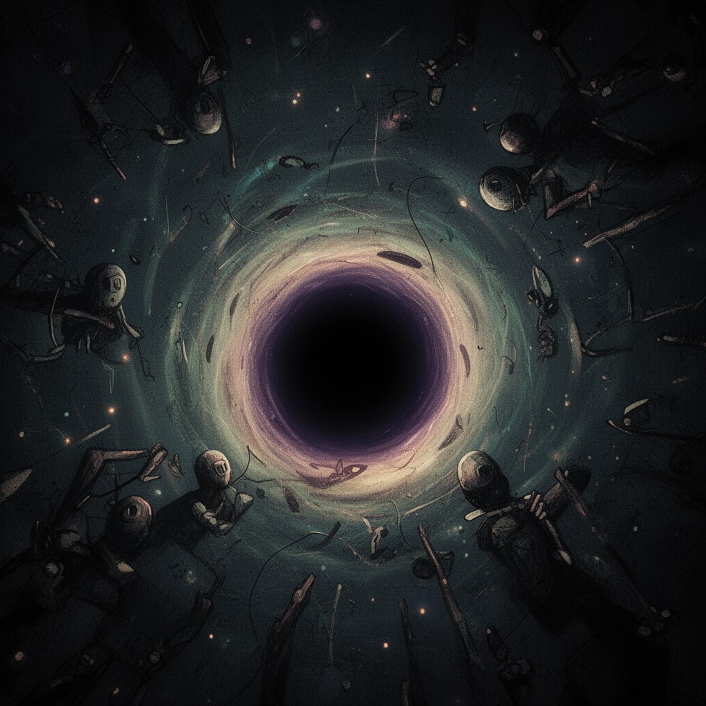 AI-generated illustration of Black Hole Sun