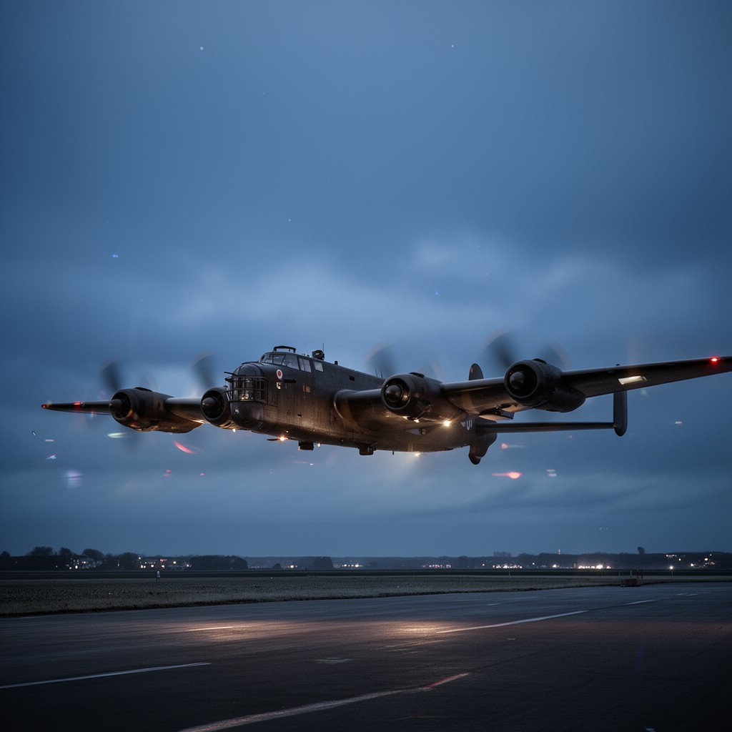 AI-generated illustration of Avro Lancaster