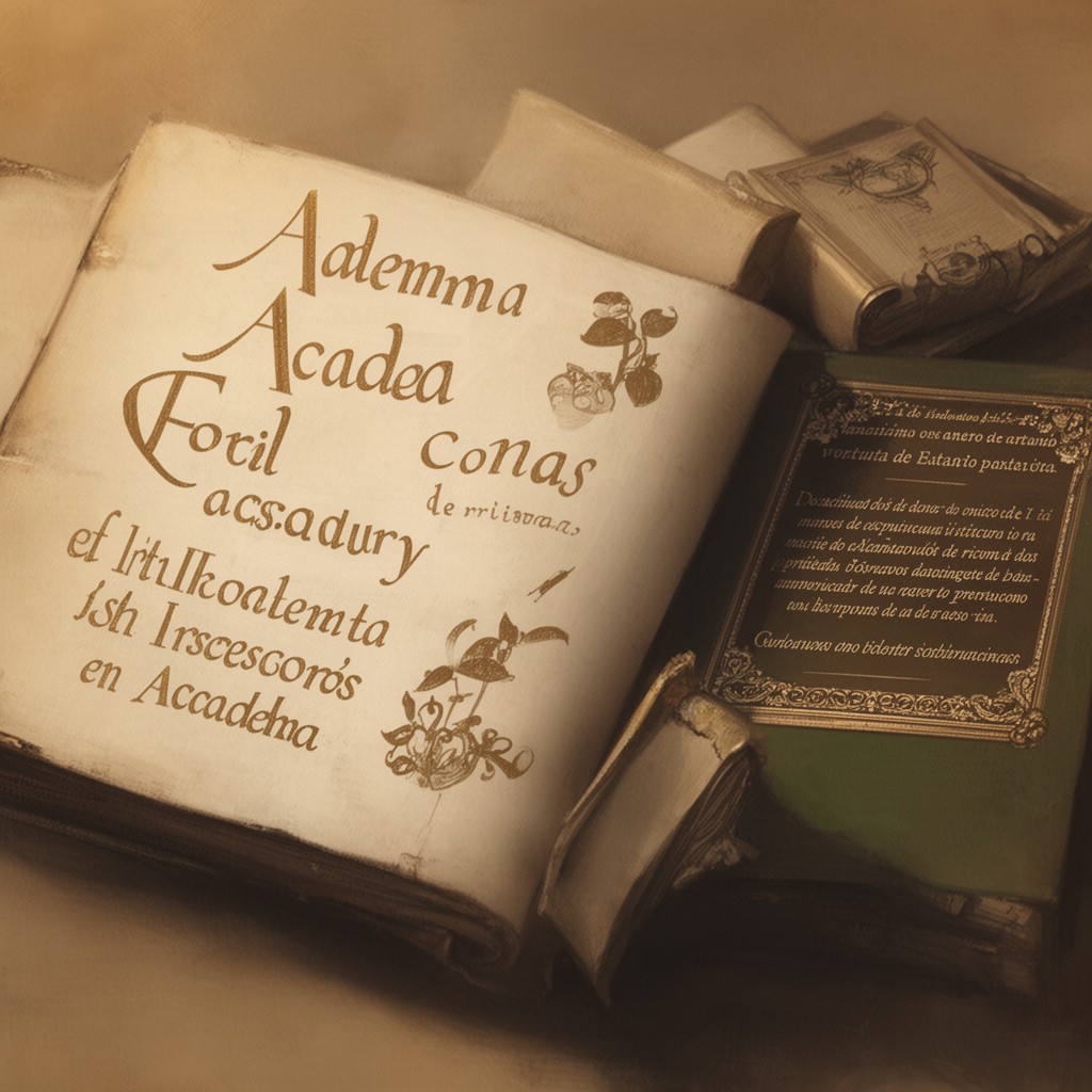 AI-generated illustration of Academy of the Spanish Language in Bolivia