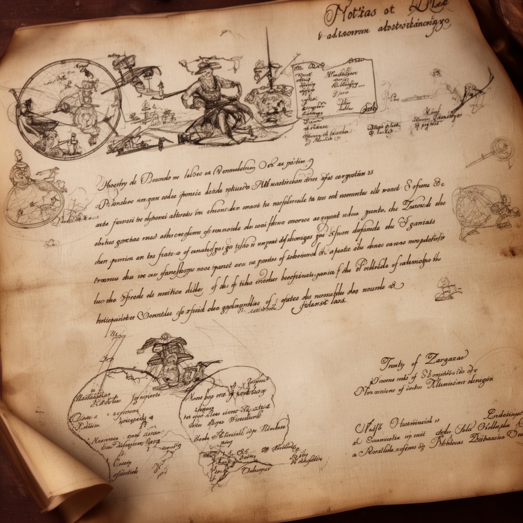 AI-generated illustration of Treaty of Zaragoza