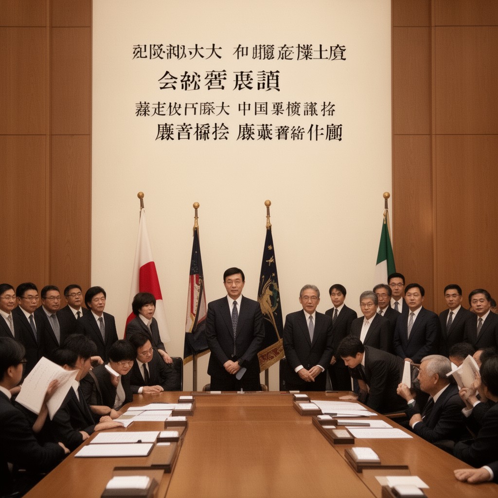 AI-generated illustration of Judicial Conference of the Supreme Court of Japan