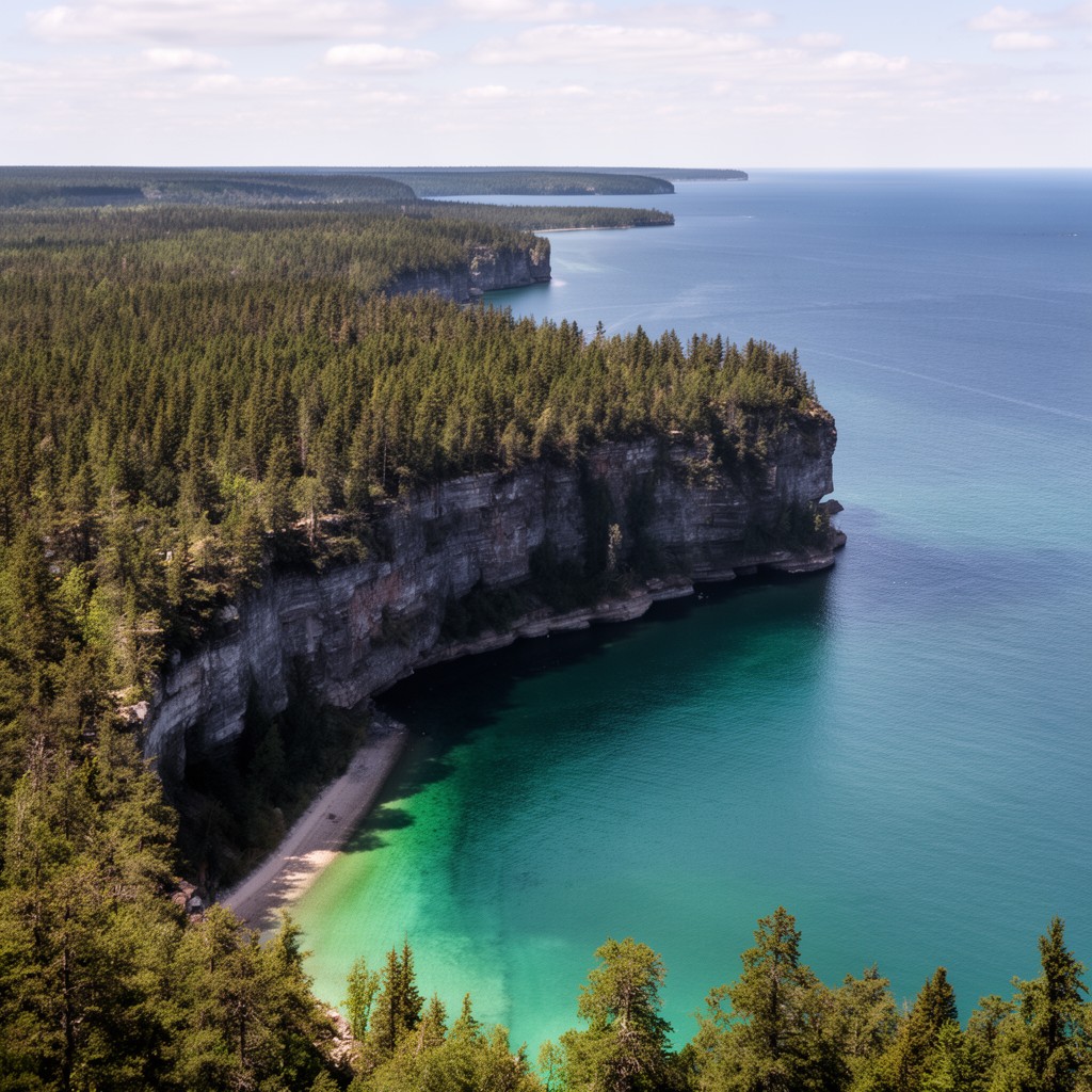 AI-generated illustration of Bruce Peninsula