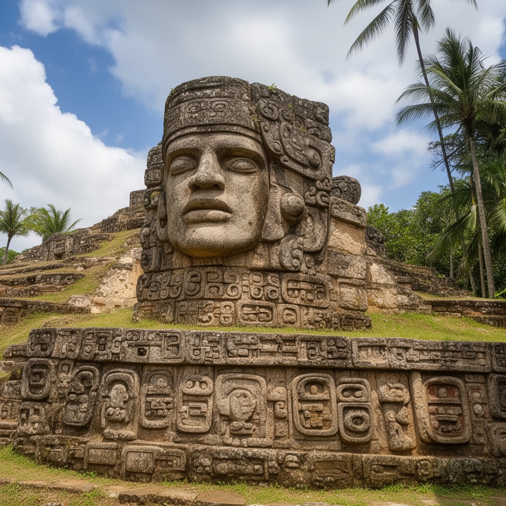 AI-generated illustration of Olmec civilization