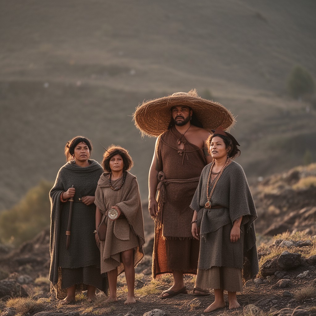 AI-generated illustration of Guanche people