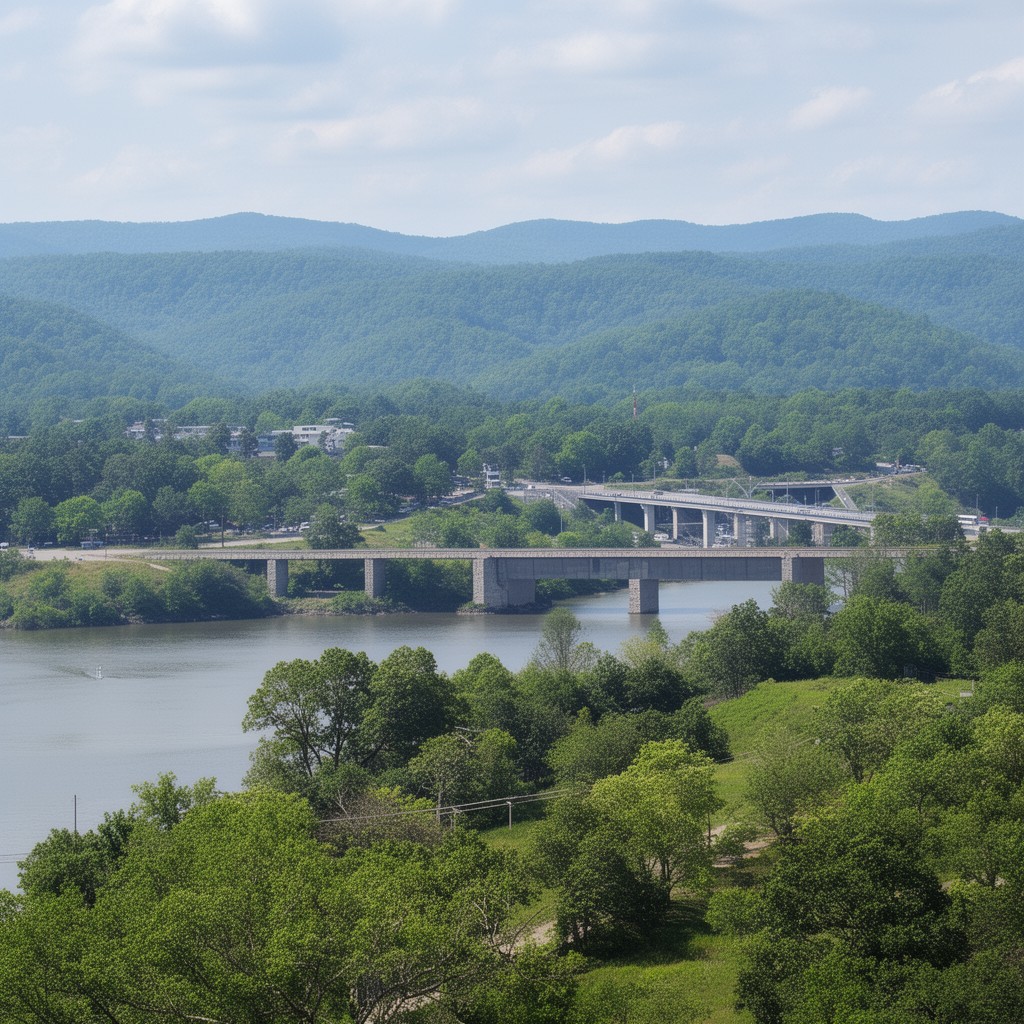 AI-generated illustration of Roane County, Tennessee