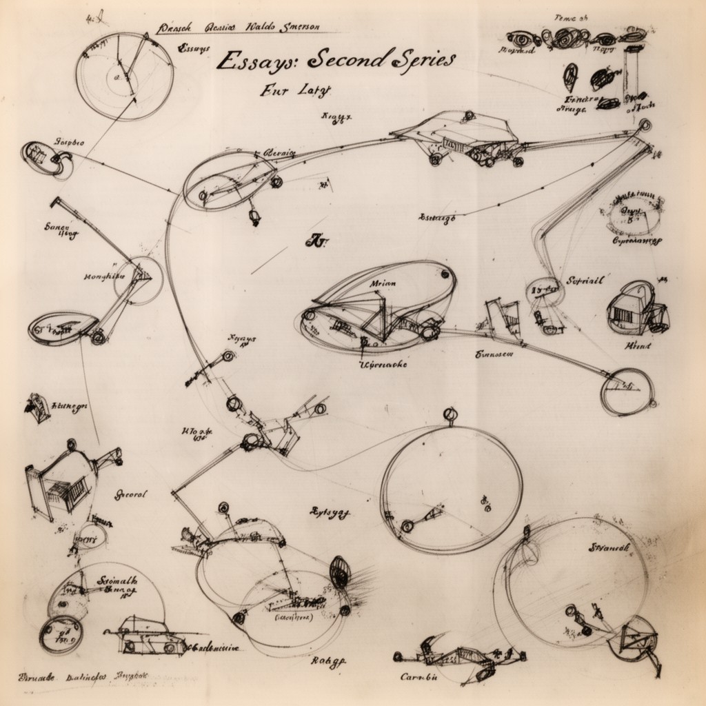 AI-generated illustration of Essays: Second Series