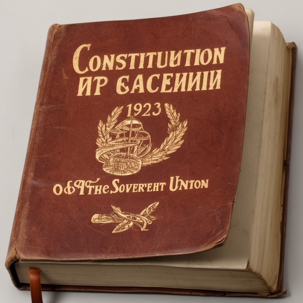 AI-generated illustration of Constitution of the Soviet Union of 1923