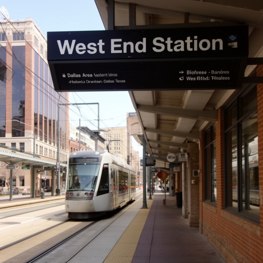 AI-generated illustration of West End station