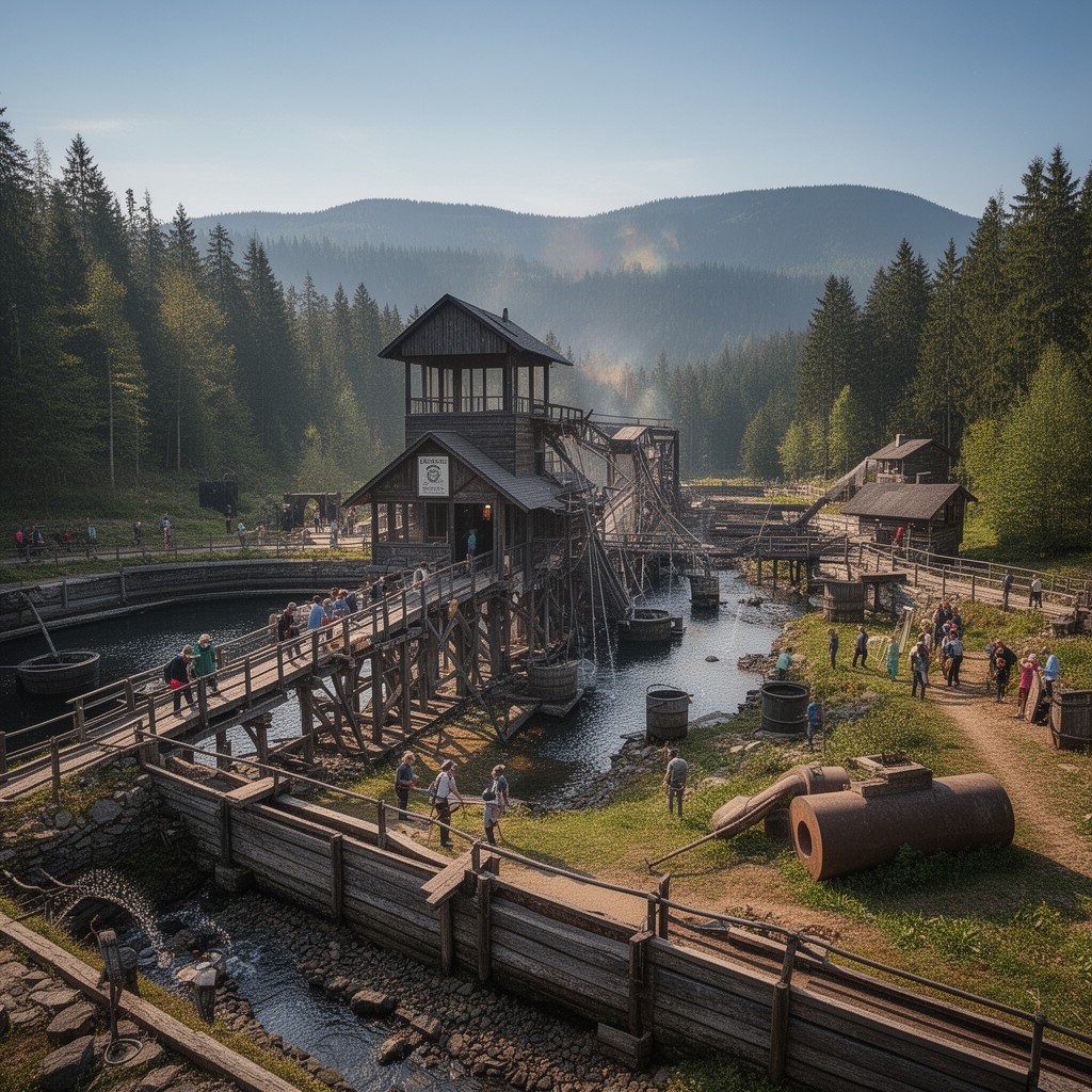 AI-generated illustration of UNESCO World Heritage Site Upper Harz Water Management System