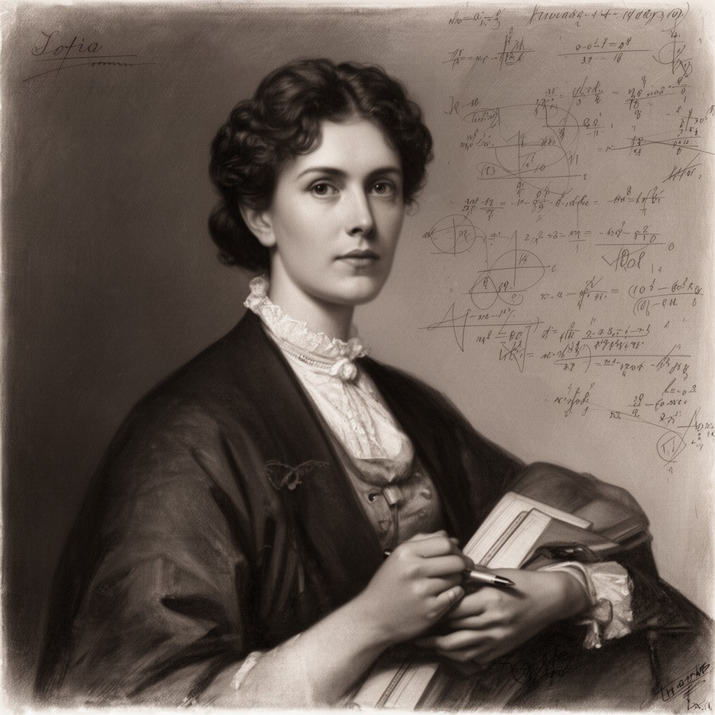 AI-generated illustration of Sofia Kovalevskaya