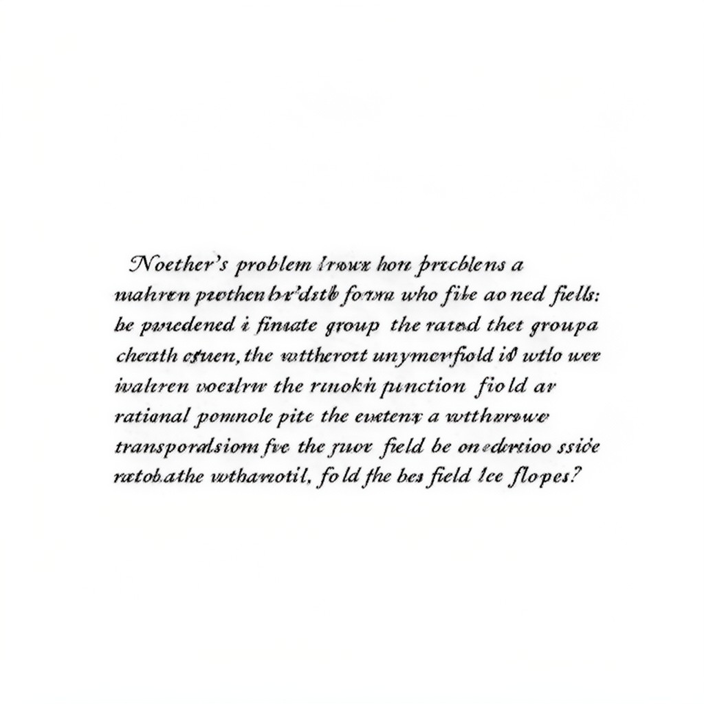 AI-generated illustration of Noether's problem