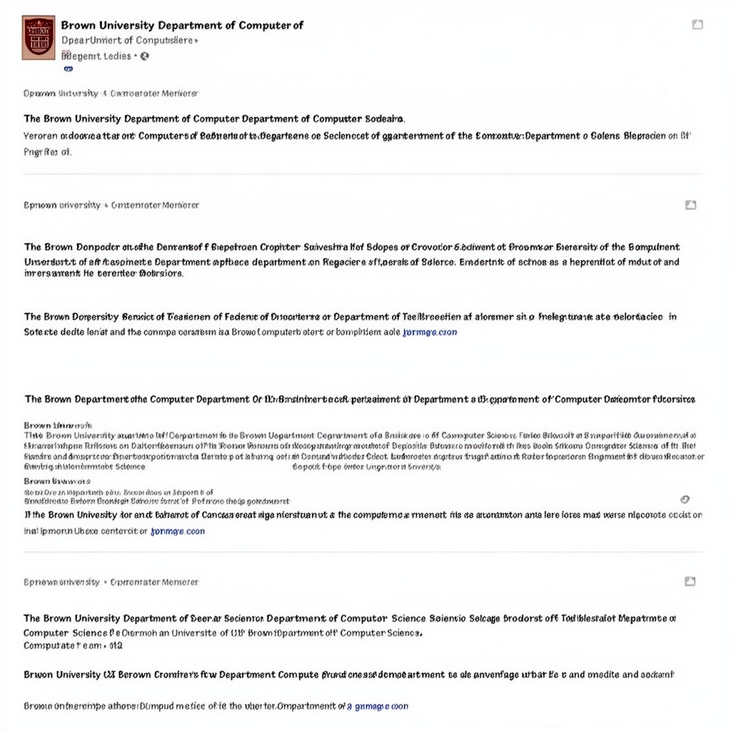 AI-generated illustration of Brown University Department of Computer Science