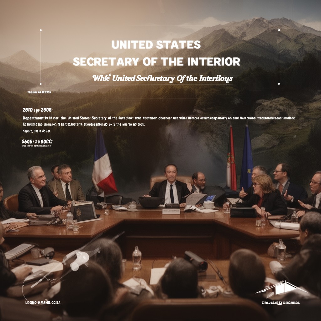 AI-generated illustration of United States Secretary of the Interior